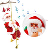 Happy New Christmas Decor Santa Claus Automatic Repeatedly Climbing Climb Toy with Light Music Kids Gifts Battery Operated