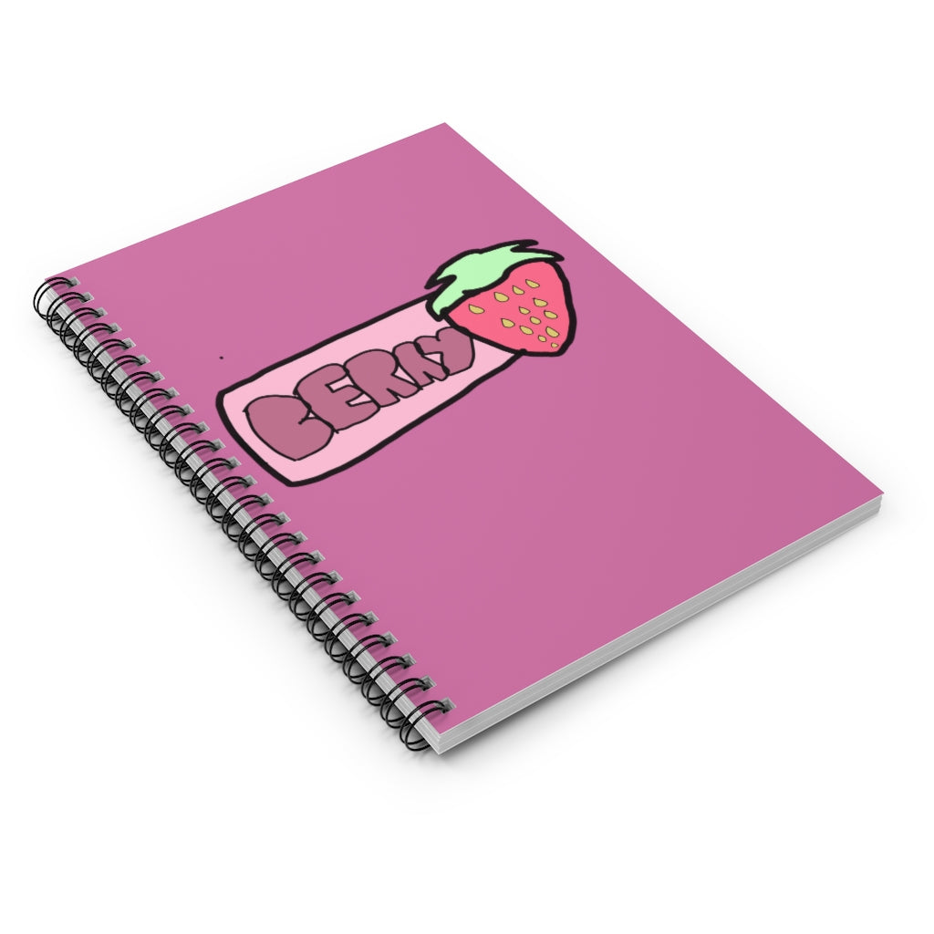 Caydensea Berry Spiral Notebook - Ruled Line