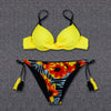 Push Up Sexy Bikini 2022 Floral Print Swimsuit Swimwear Women Bathing Suit Bikinis Set Brazilian Beach Female Wear Biqiuni XL