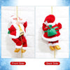 Happy New Christmas Decor Santa Claus Automatic Repeatedly Climbing Climb Toy with Light Music Kids Gifts Battery Operated