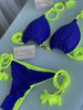 Thong Bikini Set 2022 Blue Color Swimsuit Woman Sexy Bathing Suits Two Piece Bikinis Triangle Bandage Female Beachwear