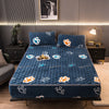 Winter Warm Elastic Velvet Bed Linen Bedspread Thick Quilted Plush Double Bed Fitted Sheet Couple Mattress Cover