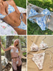 Miyouj 2022 Bikinis Sexy String Swimsuit Female Triangle Cup Type Bathing Suit Women Swimwear High Cut Drawstring Bandage Bikini