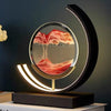 LED Unique Quicksand Painting Hourglass Decoration Table Lamp Art