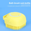 Multifunctional Silicone Scrubber Dispenser Bath Brush Home Travel for Babies Pet Bath Kit Silicon Bath Body Brush