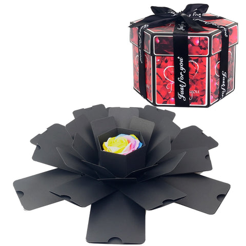 DIY Handmade Hexagon Surprise Explosion Box For Valentine