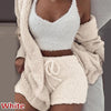 Cute Outfit Pajama Sets Hooded Robe + Shorts