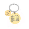 Personalized Calendar Keychain Gift