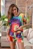 Two Piece Set Women Outfits 2020 Summer Women Tie dye Home Clothes