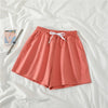 Summer Casual Solid Drawstring shorts high waist loose shorts for girls