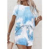 Women suit Casual outfits  two piece  Tie dye printing backsuits