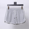 Summer Casual Solid Drawstring shorts high waist loose shorts for girls