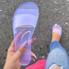 Teen Fashion Transparent Candy Color Slippers