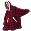 Oversized Hoodies Sweatshirt Women Winter Hoodies Fleece Giant TV Blanket With Sleeves