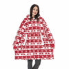 Oversized Hoodies Sweatshirt Women Winter Hoodies Fleece Giant TV Blanket With Sleeves