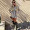 Teen Fashion (FREE SHIPPING) Long Sleeve Belted Coat