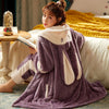 Pajamas Nightgown Female Thickened Long Paragraph Cute Sweet Korean Version of The Home Furnishing Suit