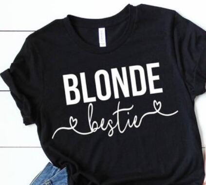 Best Friends Forever Blonde Brunette Best Friend Shirts Matching T-Shirts Best Friend Shirt Set